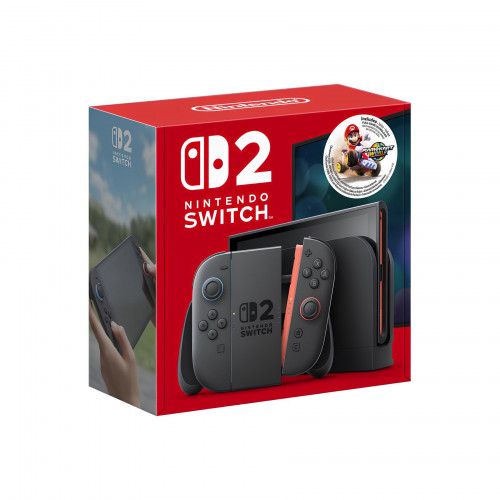Портативна ігрова приставка Nintendo Switch 2 Black Mario Kart World Bundle (0045496321529)